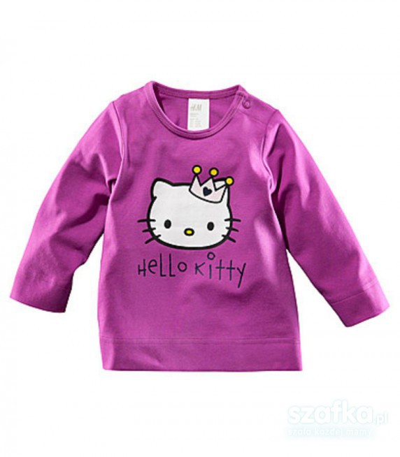 Fioletowa bluzeczka z Hello Kitty rozm 86 firmy HM