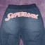 super jeansy z dużym napisem SUPERBABY 74