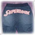 super jeansy z dużym napisem SUPERBABY 74