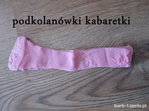 Różowe podkolanówki kabaretki oferta nr2