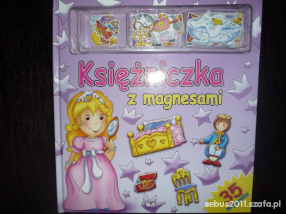 ksiazka ksiezniczka z magnesami od 3 lat