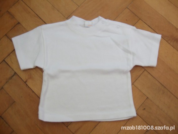 koszulka biała gładka 6 12