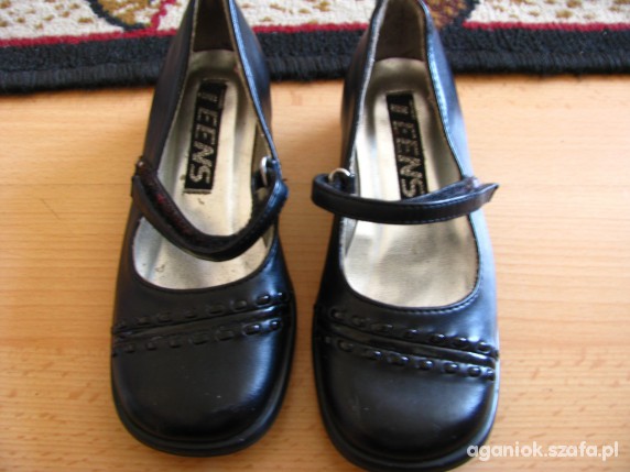 czarne pantofle Teens wkl175cm