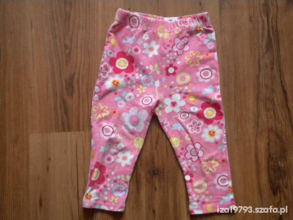legginsy rozmiar 9 do 12 miesięcy