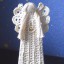 Aniołek szydełkowy 23 cm RĘKODZIEŁO biały lub ecru