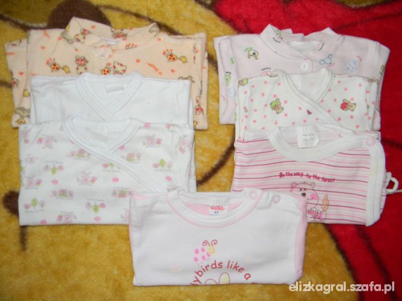 Kaftaniki 0 do 3 msc plus body