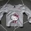 HELLO KITTY szara bluzeczka szerokie rękawy r92