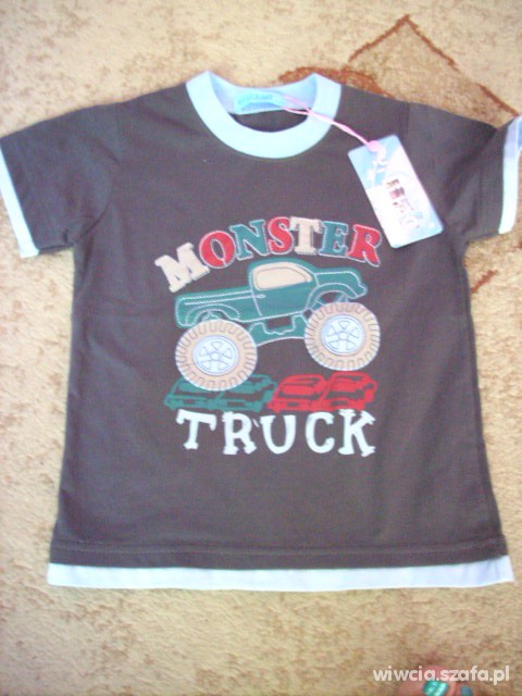 NOWA Koszulka TShirt monster truck r 86 92