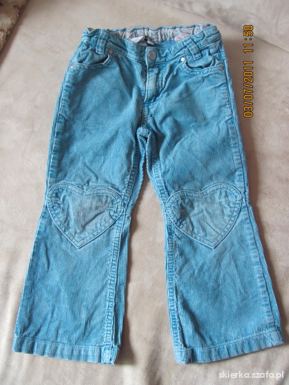 sztruksowe H&M na 104