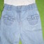komplecik jeansowe spodnie z kokardkami