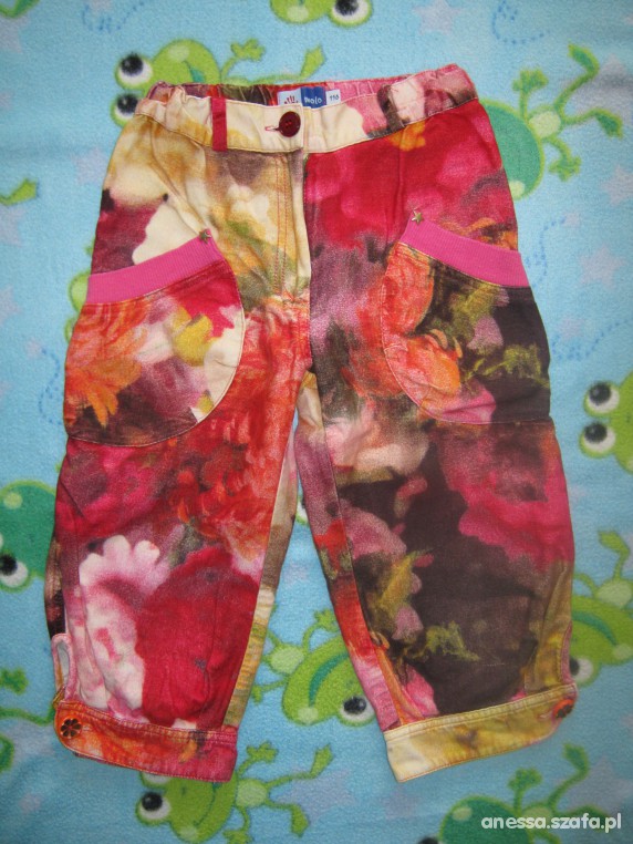 Multikolorowe pumpy spodenki Moto 116cm