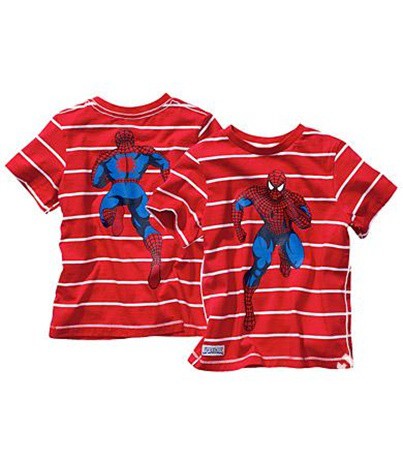 122 128 HM BLUZKA SPIDERMAN PRZÓD I TYŁ