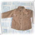 Koszula kurteczka sztruksowa dla chłopca 98 cm