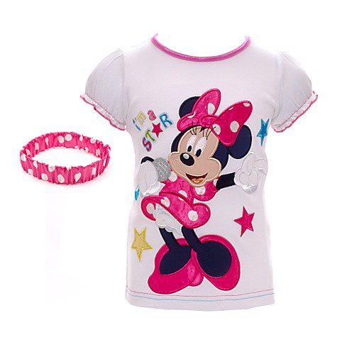 Bluzka i opaska z Minnie Mouse od 6mc do 4 lat