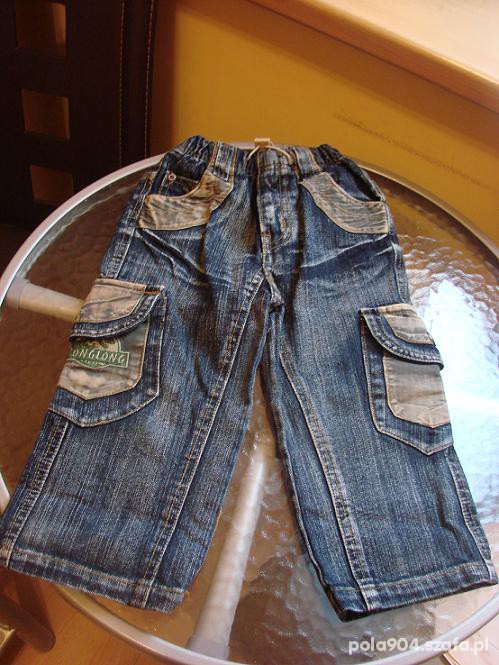 Śliczne jeansowe spodnie 86 cm dla 2 3 latka