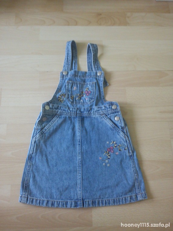 Sukienka ogrodniczka jeans HiM 104cm