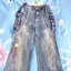 Mega zestaw dziewczynka 128 jeans spódnice katana