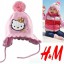 86 H&M komplet czapka i rękawiczki HELLO KITTY