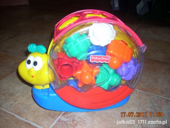 ŚLIMAK SORTER KLOCKÓW FISHER PRICE