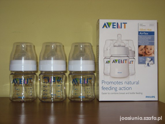 nowe butelki avent 125ml 3 sztuki w opakowaniu