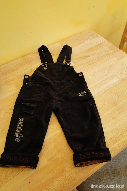 Sztruksowo polarowe ogrodniczki