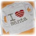 NEXT 86 świąteczna bluzeczka I LOVE SANTA