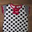 śliczna bluzeczka w kropki w grochy z kokardką