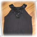 Śliczna modna czarna bluzeczka z cekinami CQ 134