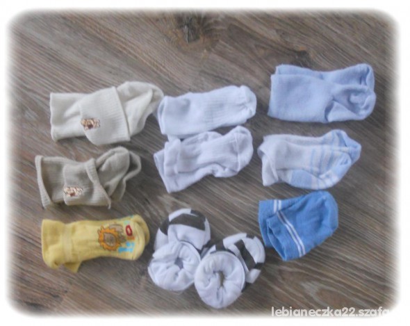 8 sztuk skarpetki i butki i GRATIS 0 do 3 TANIO