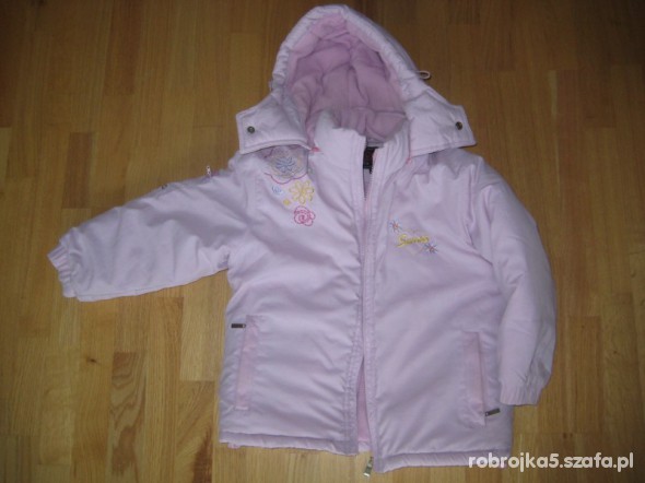 różowa kurtka dla dziewczynki na 110