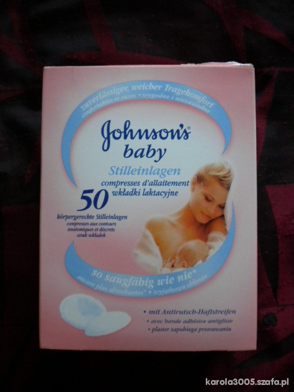 JOHNSONS BABY Wkładki LAKTACYJNE chłonne