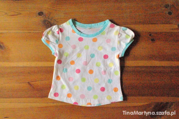 bluzeczka w grochy GEORGE rozm 9 12 miesiecy nowa