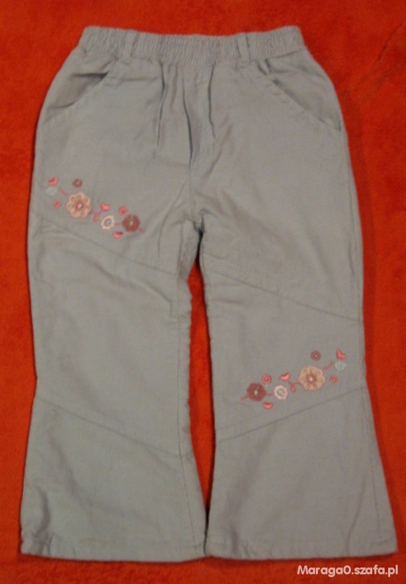 Spodnie ocieplane dla dziewczynki