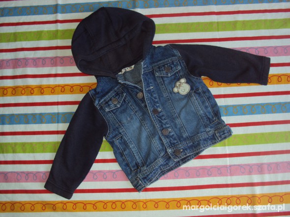 jeansowa bluzo kurtka george na 12 18 miesiecy