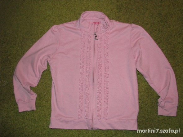 Różowa bluza falbaneczki 10 13lat