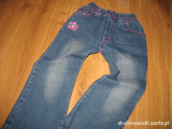 spodnie dżinsowe stan bdb 98 104cm