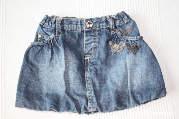 ZARA 86 92 jeansowa bombka CUDO