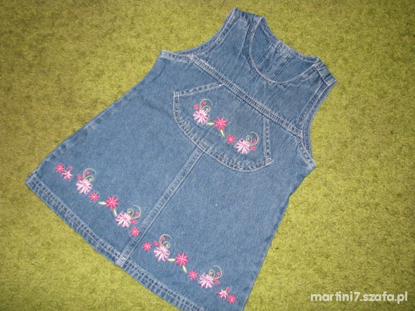 jeansowa princeska 74 80 86cm