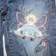 NEXT 86 jeansy z aniołkiem CUDNE hafty cekiny