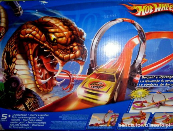 firmowy tor hot wheels z wężem GRATIS przesyłka