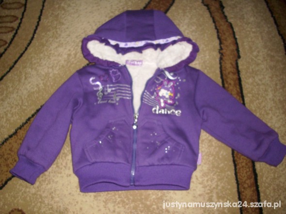 Bluza z ciepłym futerkiem 24do30 miesięcy
