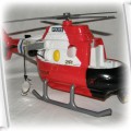 Helikopter policyjny z sygnałami i dźwiękami