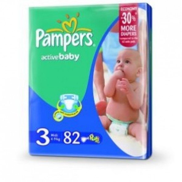 PAMPERS JUMBO PACK 3 164 szt i 44 PIELUCHY GRATIS