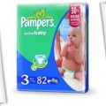 PAMPERS JUMBO PACK 3 164 szt i 44 PIELUCHY GRATIS