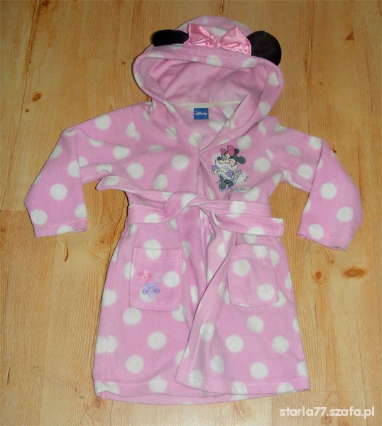 Minie myszka szlafrok polarowy 86 92 98 DISNEY