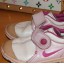 Adidasy Nike 25 skóra naturalna białe różowe rzepy