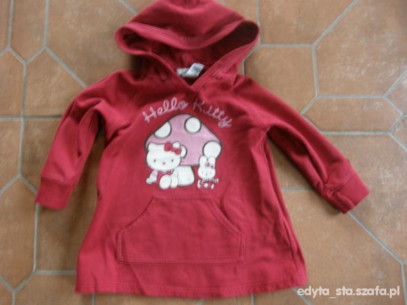 H&M bluzka tunika hello kitty roz 92