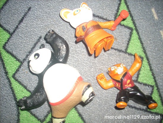 FIGURKI Z MCDONALD 3 SZT KUNG FU PANDA