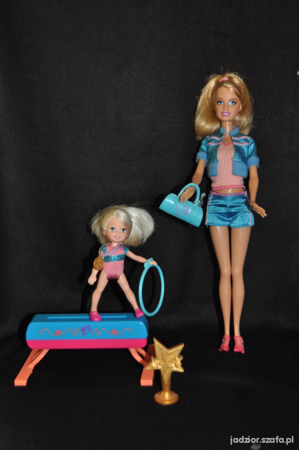 Barbie nauczycielka z małą akrobatką Idealny stan
