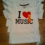 Tshirt I LOVE MUSIC